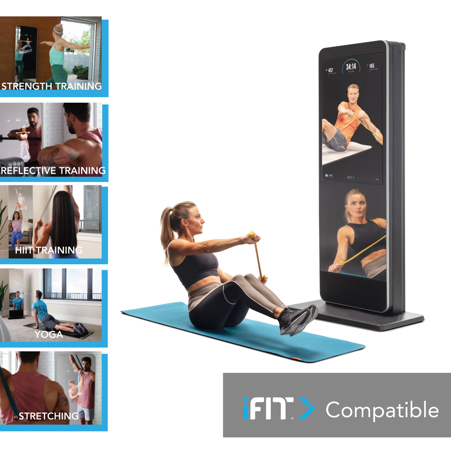Fitness zrcadlo NORDICTRACK Vault Digital Fitness iFit