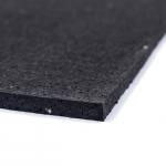 Športová gumová podlaha do fitness PROFI CF 10 mm / čierna