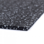 Sportovní gumová podlaha do fitness PROFI  CF 8 mm černo-šedá 15% vsyp