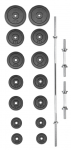 TRINFIT Set činiek PREMIUM XL kovový 70 kg