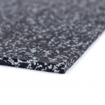 Športová gumová podlaha do fitness PROFI CF 10 mm čierno-šivá 30% vsyp