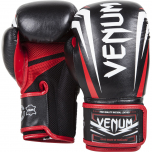 Boxerské rukavice Sharp čierno / bielo / červené - koža Nappa VENUM