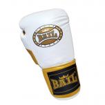 BAIL boxerské rukavice Profi šněrovací - kůže vel. 10 oz bílá zlatá