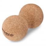 Spokey DOUBLE OAK Korkový peanut masážní míček
