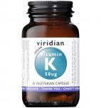 VIRIDIAN Vitamin K 50ug 30 kapsúl
