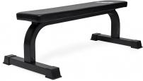 Posilňovacie lavice bench press VIRTUFIT Flat Fitness Bench čierna