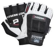 Fitness rukavice POWER SYSTEM Čiernobiele