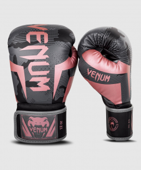 Boxerské rukavice Elite black pink gold VENUM pohled