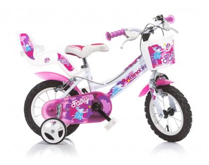 Detský bicykel Dino 126 Fairy bílá+růžový potisk 12
