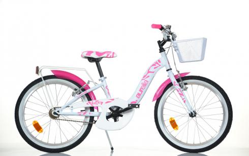 Detský bicykel Dino bikes Dívčí kolo 204R bílé 20