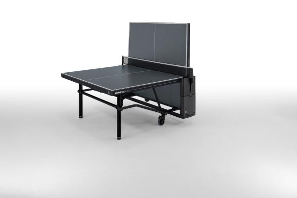 Stôl na stolný tenis vonkajší SPONETA Design Line - Black Outdoor - složení pro jednoho hráče