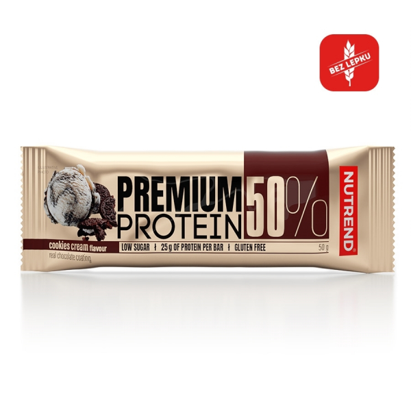 NUTREND Premium Protein 50% Bar 50 g cookies cream