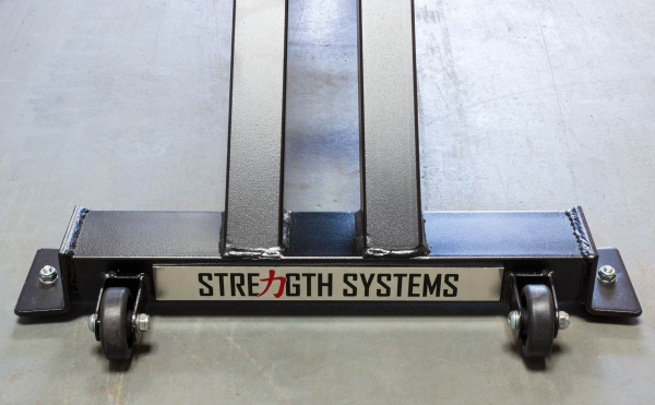 Posilňovacia lavica na jednoručky STRENGTHSYSTEM Deluxe Utility Bench 2.0_transportní kolečka