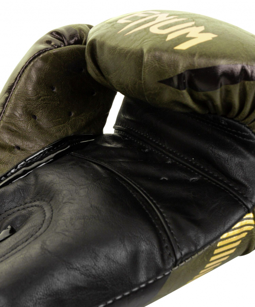 Boxerské rukavice Impact khaki zlaté VENUM inside