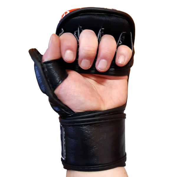 MMA rukavice Grappling Tricolor - kůže BAIL inside