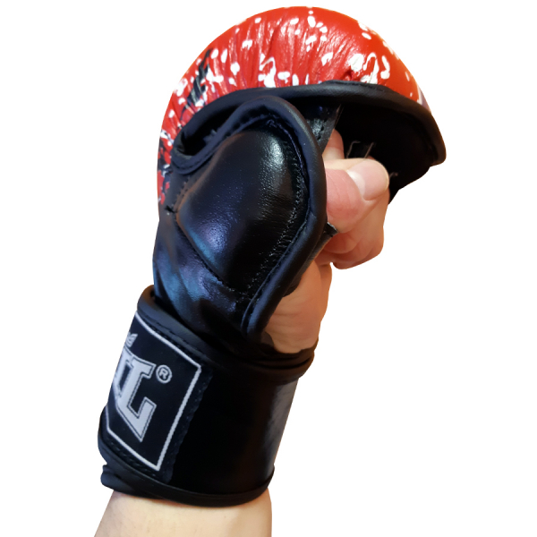 MMA rukavice Grappling Tricolor - kůže BAIL side