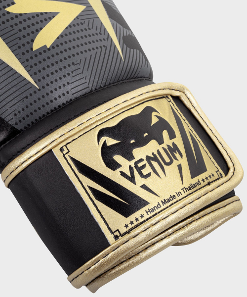 Boxerské rukavice Elite dark camo gold VENUM omotávka