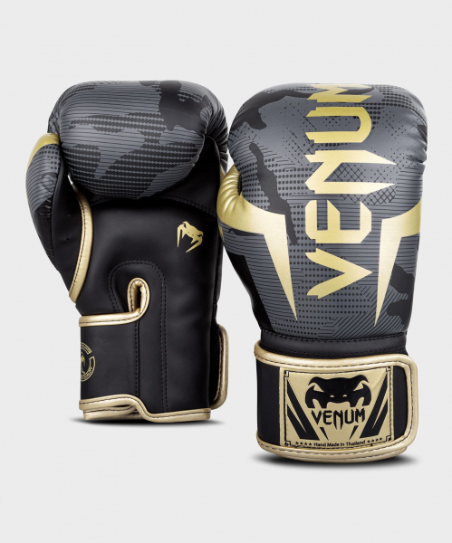 Boxerské rukavice Elite dark camo gold VENUM pohled