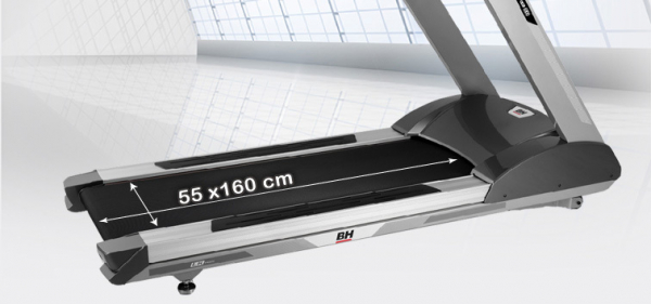 Bežecký pás BH Fitness LK6800 SMART rozměry běžecké plochy