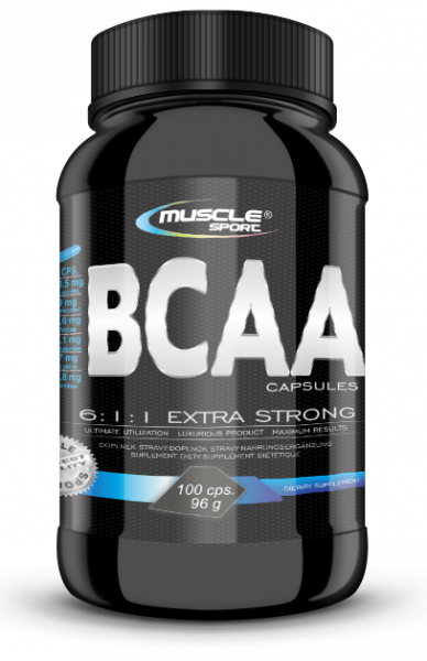 MUSCLE SPORT BCAA Extra Strong 100 kapslí
