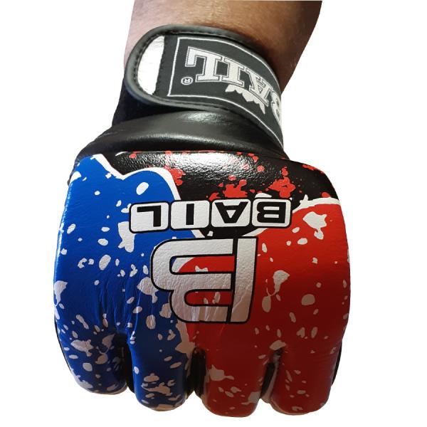 MMA rukavice Tricolor - kůže BAIL detail