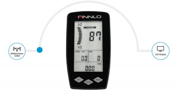 Cyklotrenažér Cyklotrenažér Hammer Finnlo Maximum Speedbike PRO LCD displej popis