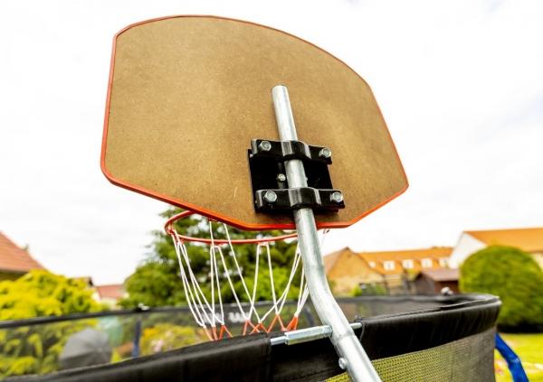 Koš basketbalový k trampolínám Marimex ze zadu