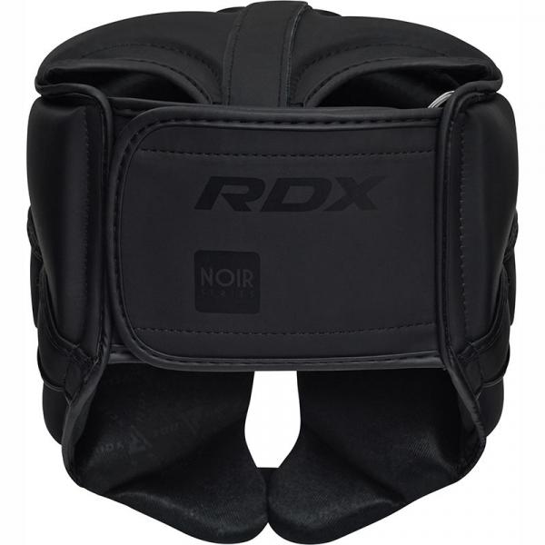RDX Noir Series chránič hlavy T15 matte black  zapínání