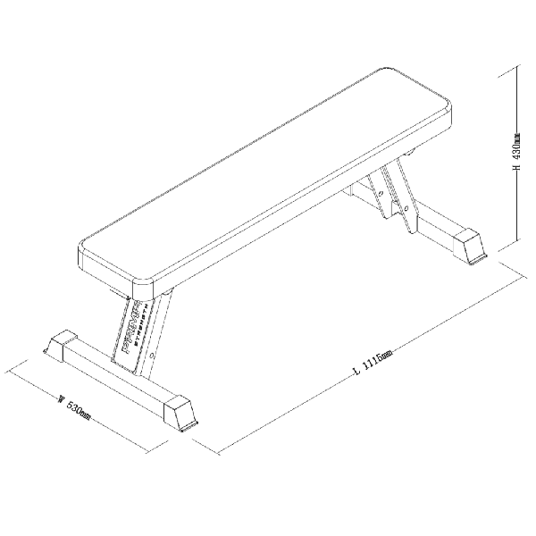 Posilňovacie lavice bench press PRIMAL Commercial rovná skládací