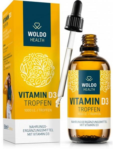 WoldoHealth® Vitamín D3 1000 IU 50ml kapátko