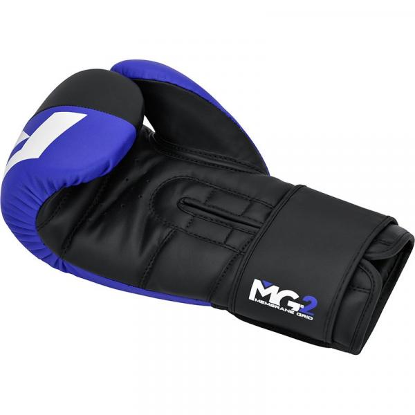 Boxerské rukavice RDX Rex F4 modro černé jeden kus zespoda