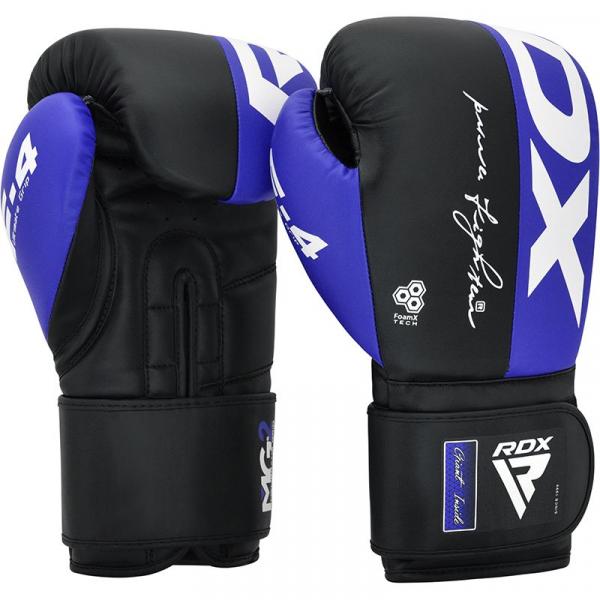 Boxerské rukavice RDX Rex F4 modro černé opačně