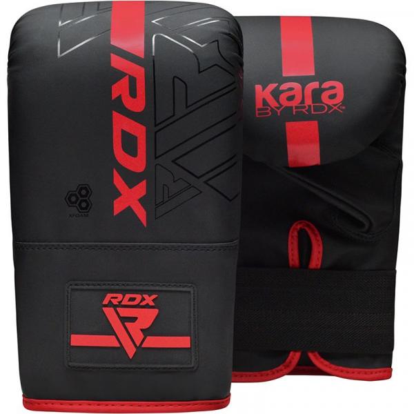 Boxerské rukavice pytlovky RDX Kara Series F6 matte red 4 oz