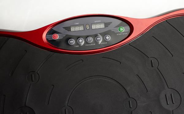 Vibračná doska Merco DS01 červená detail na displej