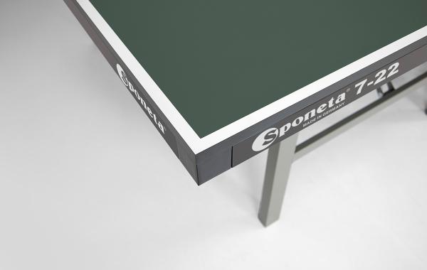 Stôl na stolný tenis SPONETA S7-22i zelený hrana