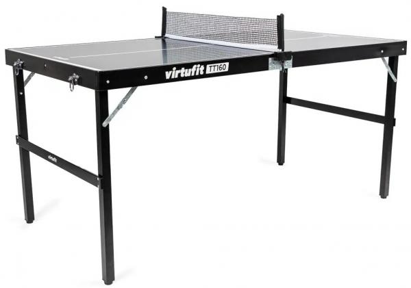 Stôl na stolný tenis VirtuFit Mini Table z úhlu se síťkou