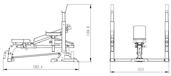 Posilňovacie lavice bench press TRINFIT F7 Pro Benchpress.JPG