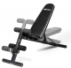 Posilňovacia lavica na jednoručky Posilovací lavice FLOW Fitness SMB50 z profilu - možnost polohování