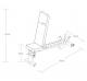 Posilňovacia lavica na jednoručky PRIMAL STRENGTH - Commercial Folding Adjustable Bench Rozměry