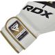 Boxerské rukavice RDX F7 whitegolden detail stahovák