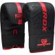 Boxerské rukavice pytlovky RDX Kara Series F6 matte red 4 oz obe
