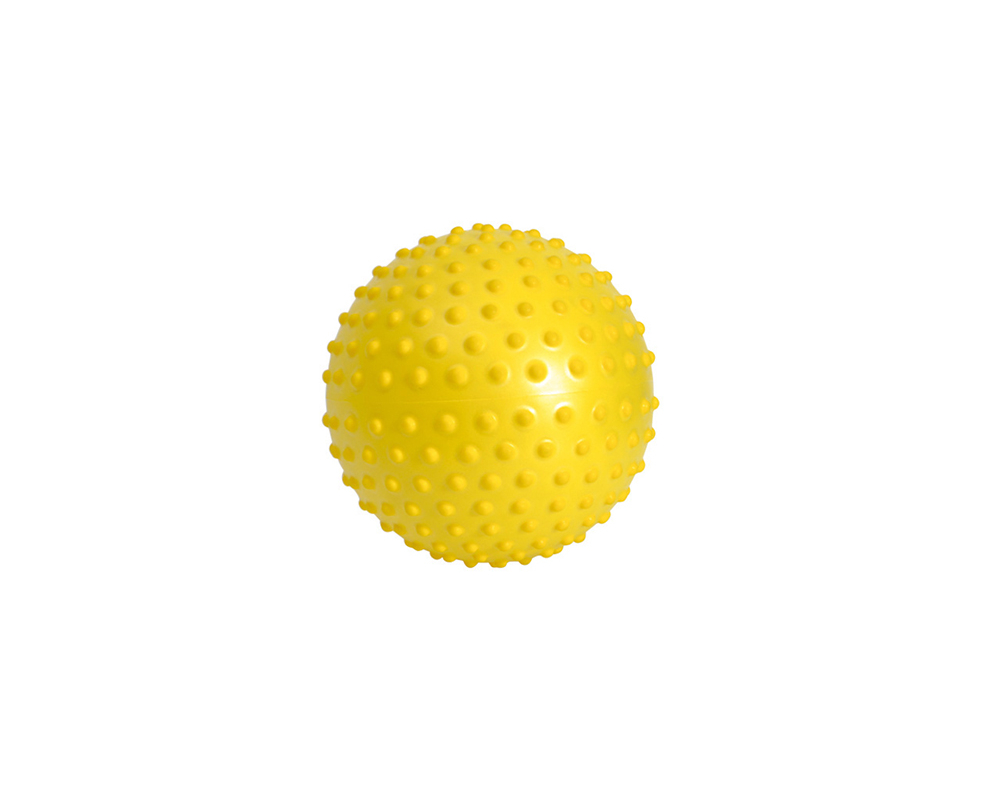Míč SENSYBALL s výstupky žlutý 20 cm