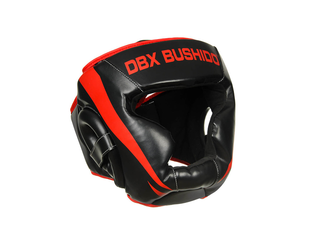 Boxerská helma DBX BUSHIDO červeno-černá