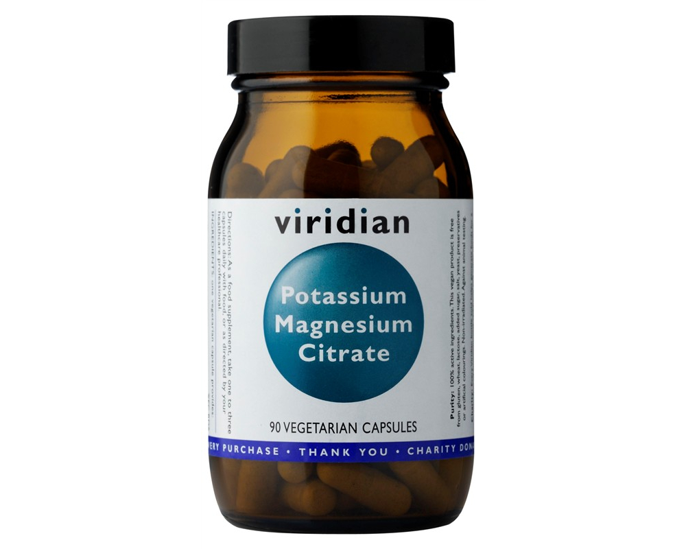 VIRIDIAN Potassium Magnesium Citrate 90 kapslí