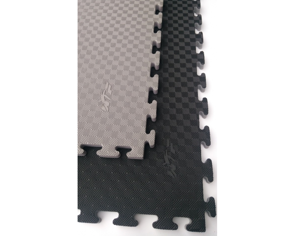 Tatami Taekwondo WTF oboustranné 100 x 100 x 2,5 cm šedo černá