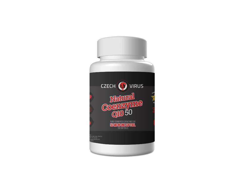CZECH VIRUS Natural Coenzyme Q10 50 - 100 kapslí