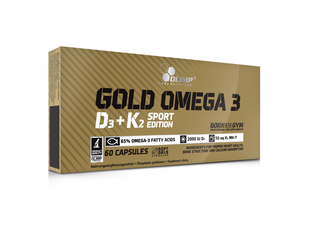 OLIMP Gold Omega 3 D3 + K2 Sport Edition 60 kapslí