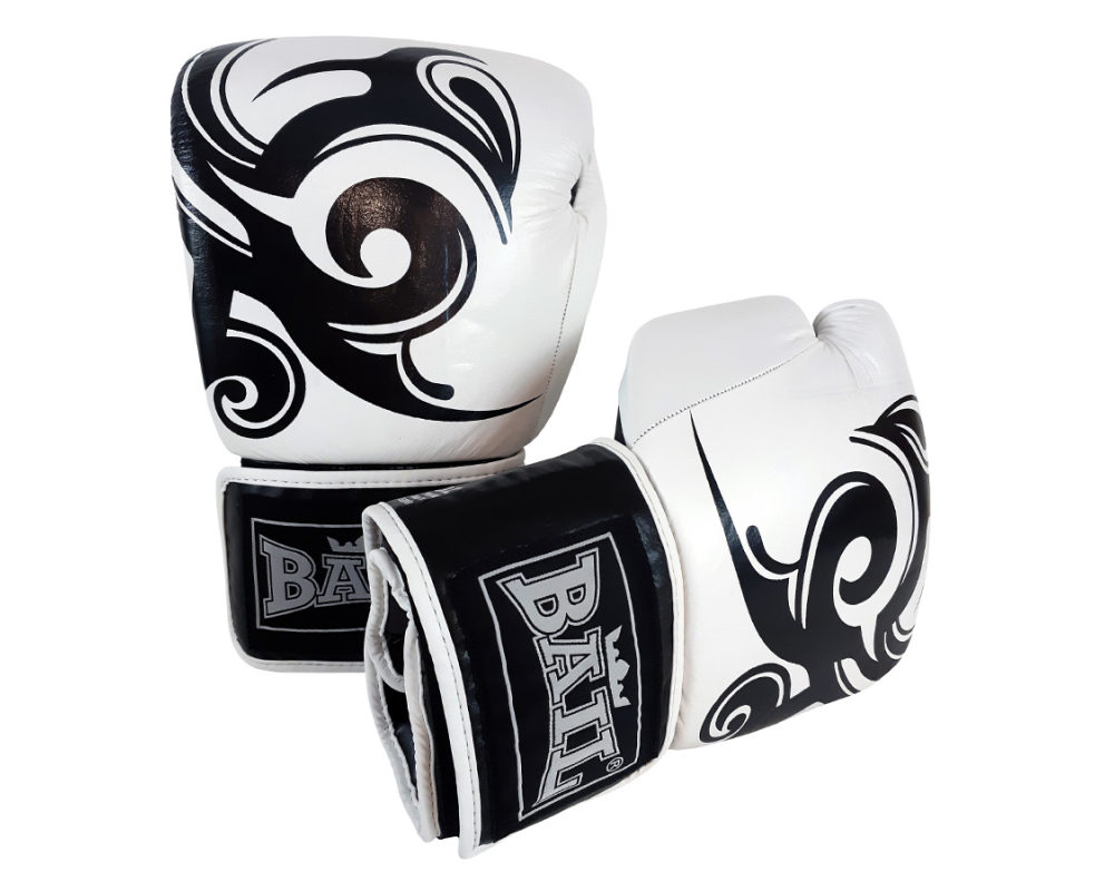 BAIL boxerské rukavice Sparring Pro 20 oz kůže černo bílé