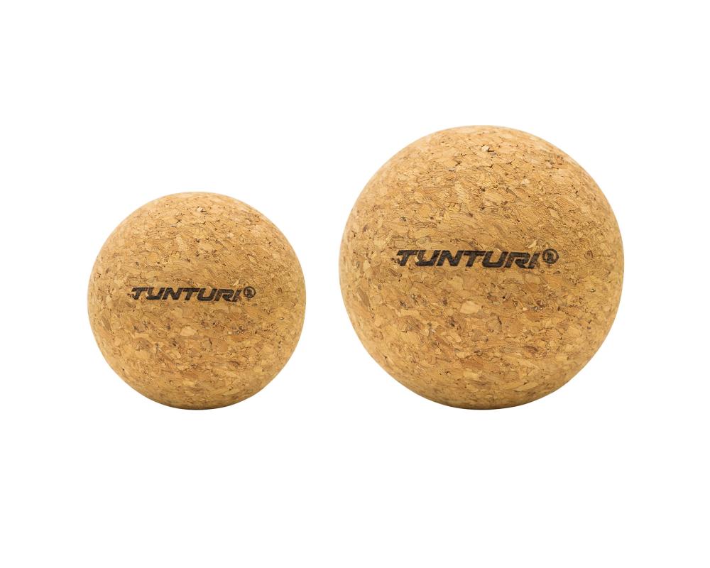 Masážní míčky - korkové TUNTURI Cork Massage Ball - 2 kusy