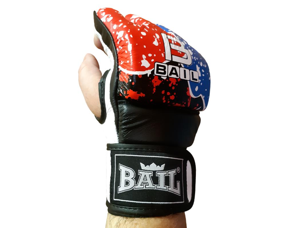 MMA rukavice Tricolor - kůže BAIL